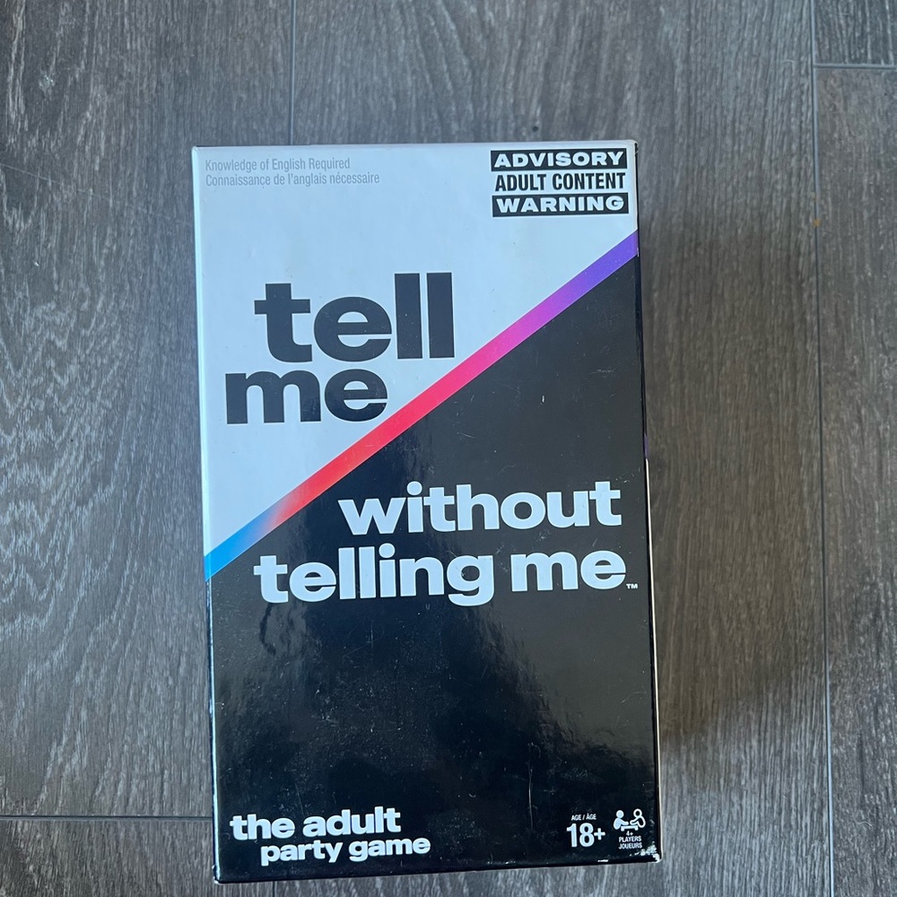 Tell me without telling me - card game
